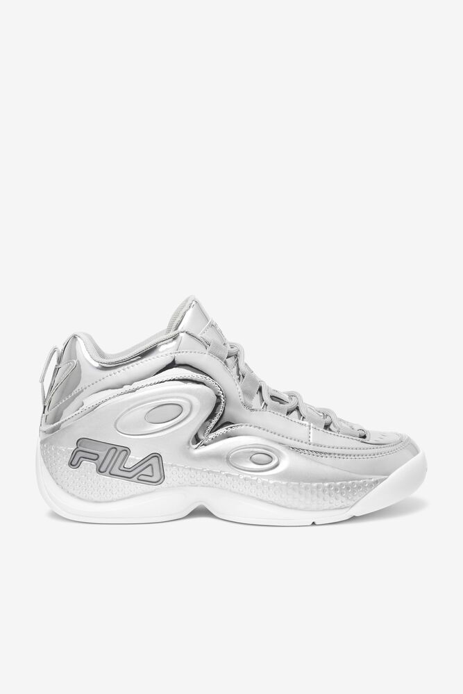 Fila Trainers Mens Silver Grant Hill 3 Metallic - Ireland 36428-QMSR